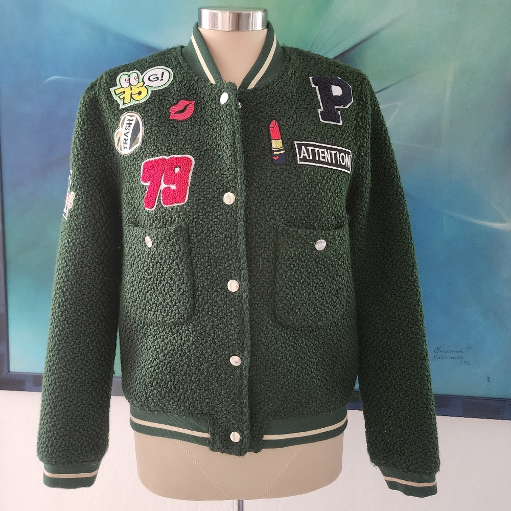 Jacket | Patch Varsity Bomber Jacket - image 2